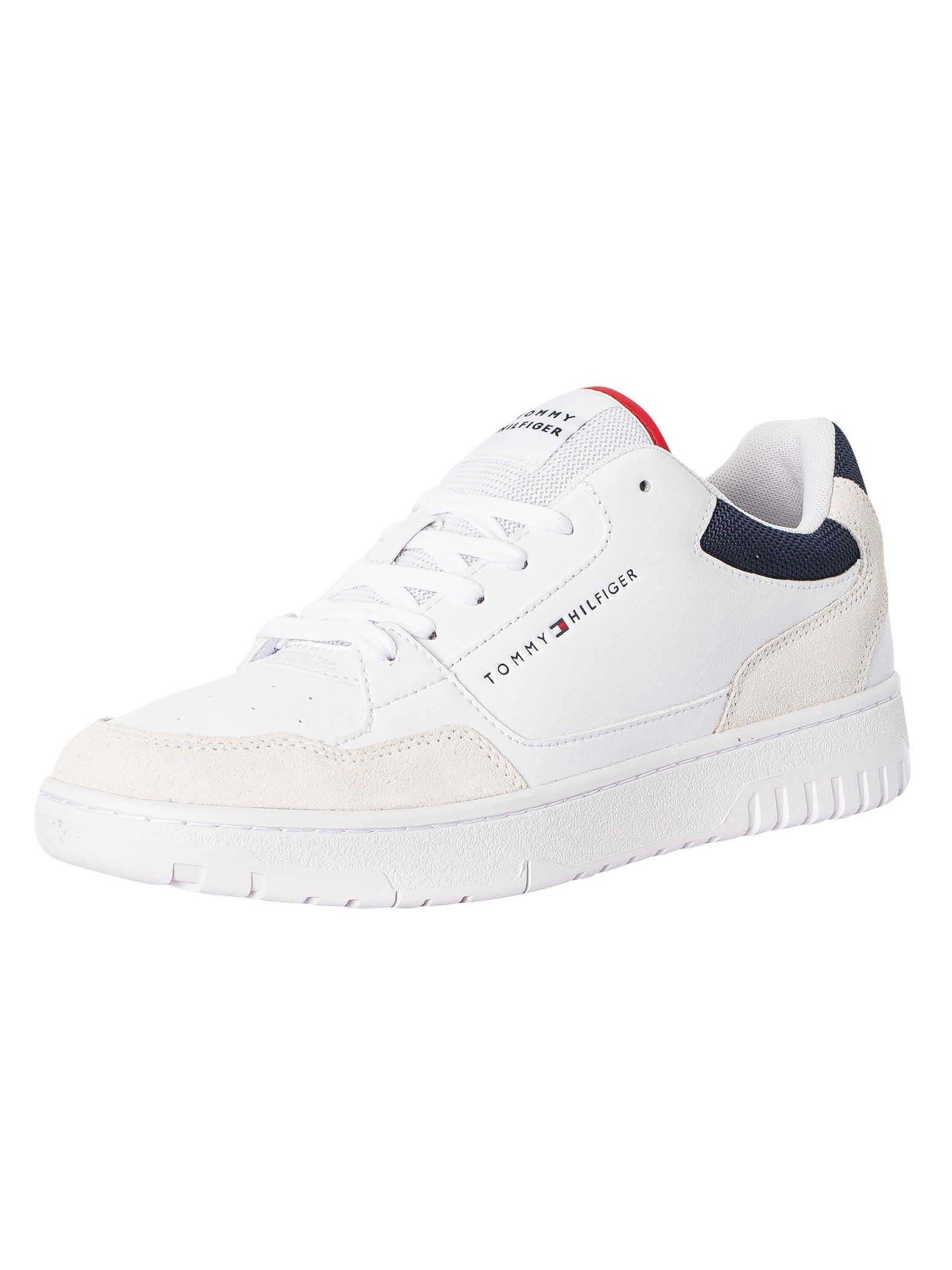 Tommy Hilfiger White Leather Men Sneaker